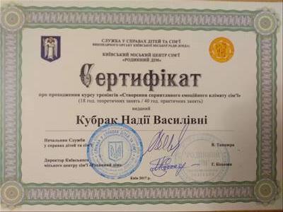 Сертифікат 5 Надія Ку...