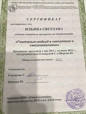 Сертификат 2 Светлана Ил...