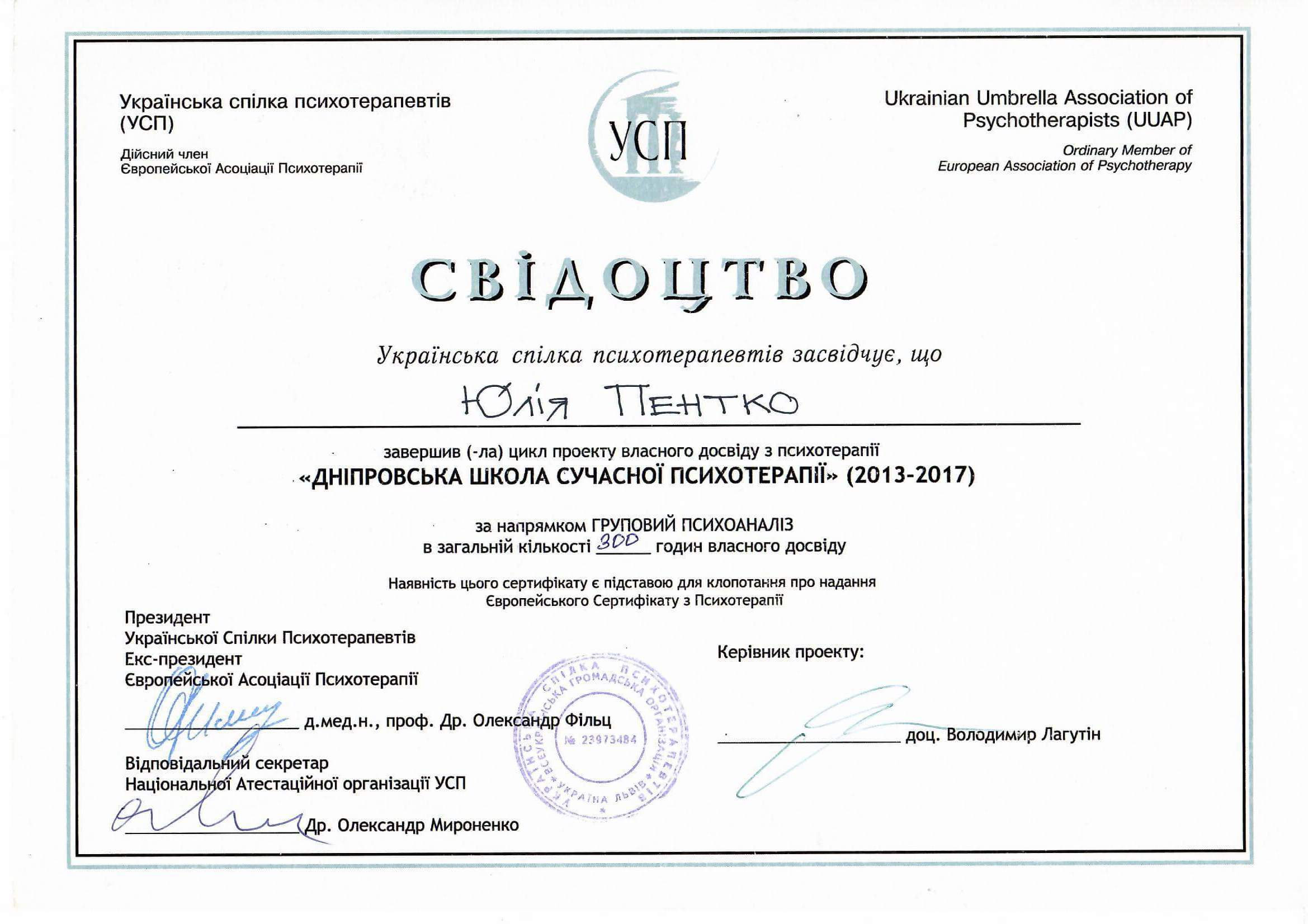 Сертификат 2 Юлия Пе...