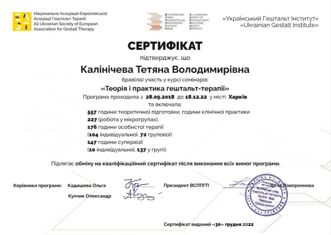 Сертифікат 2 Тетяна Ка...