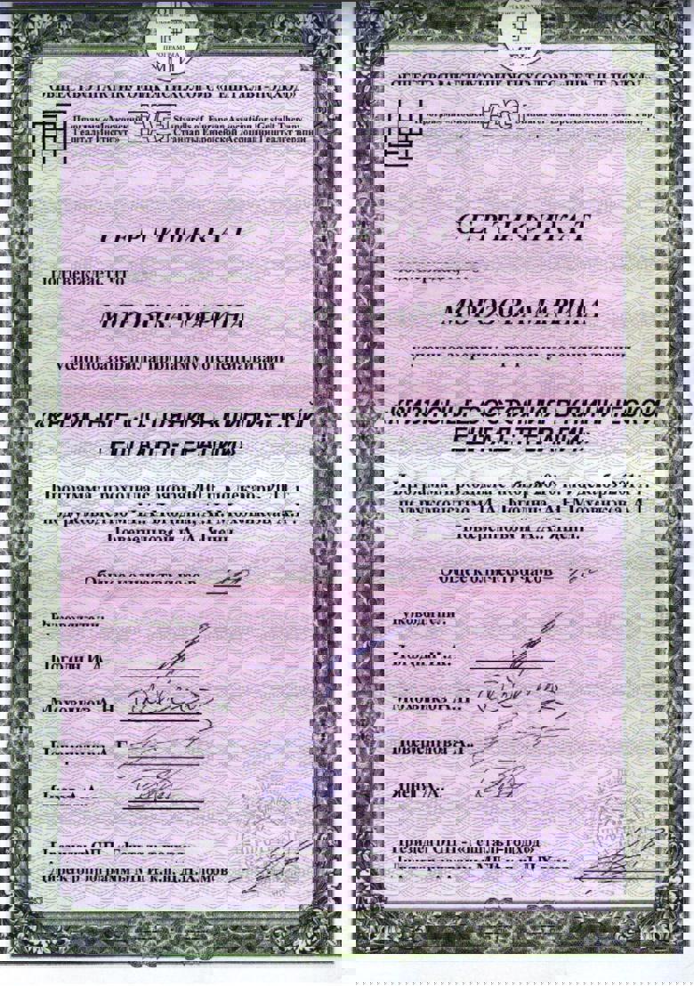 Сертификат 3 Марина Мо...