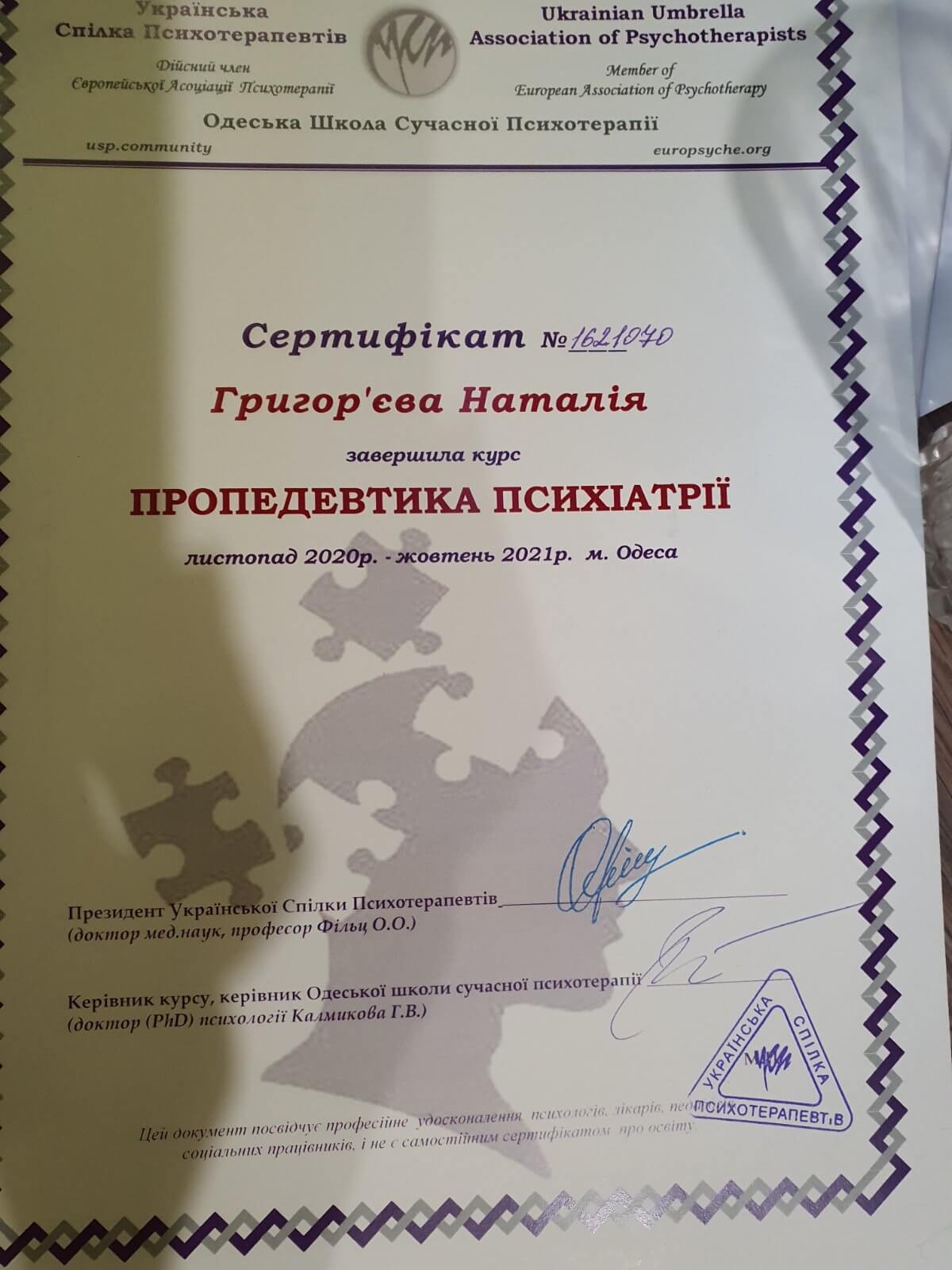 Сертифікат 2 Наталія Гр...