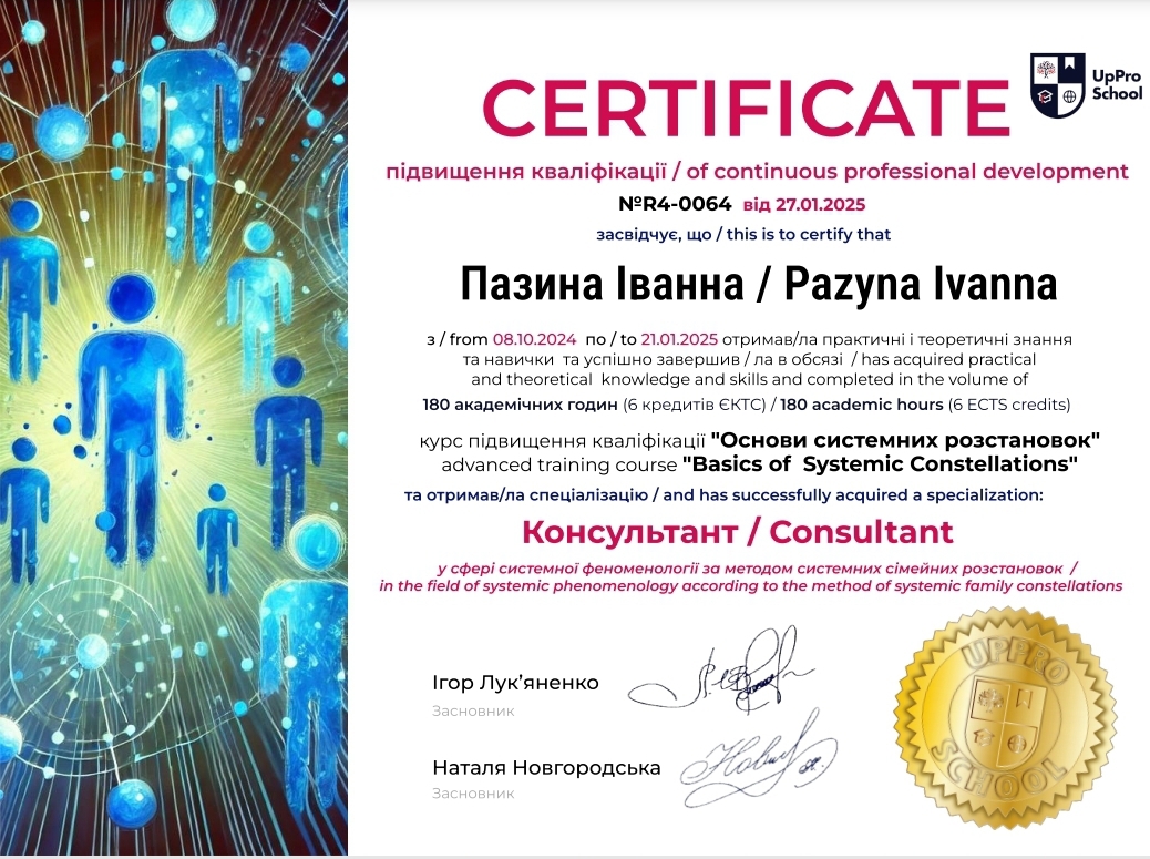 Сертифікат 2 Іванна  Па...