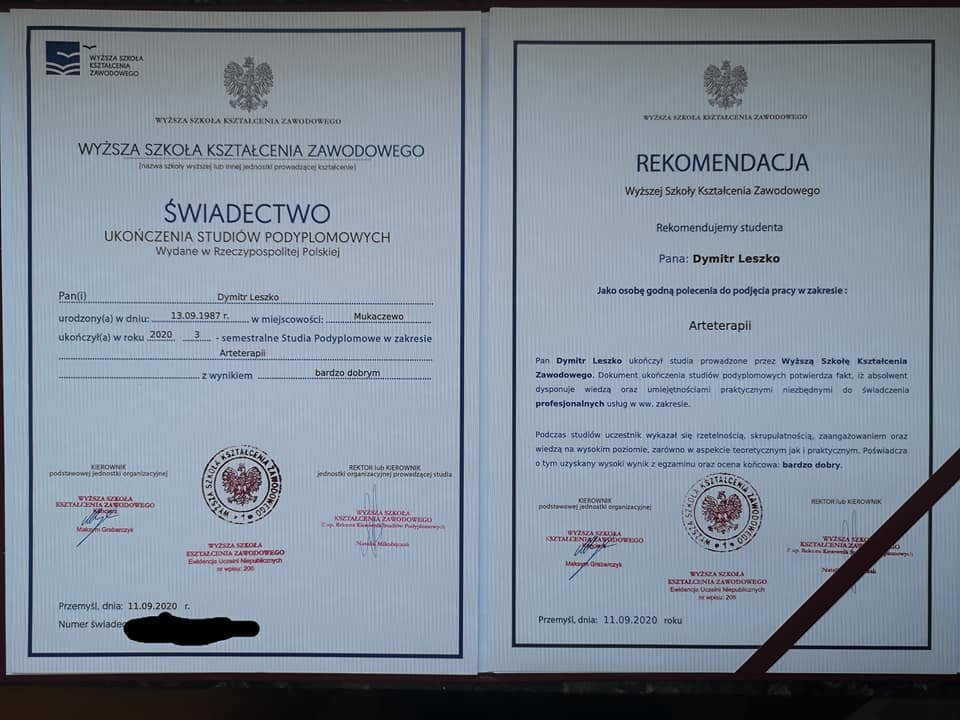 Wyższa Szkoła Kształcenia Zawodowego, 3-semestralne Studia Podyplomowe w zakresie Arteterapii