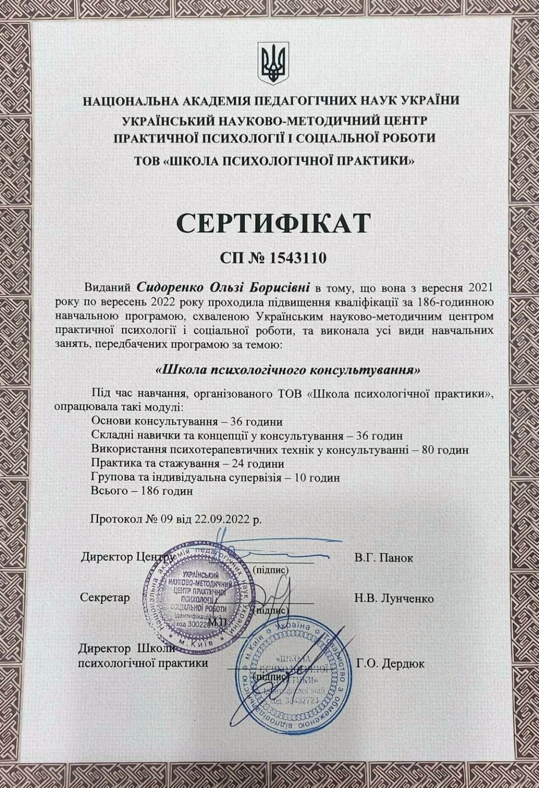 Сертификат 2 Ольга Си...