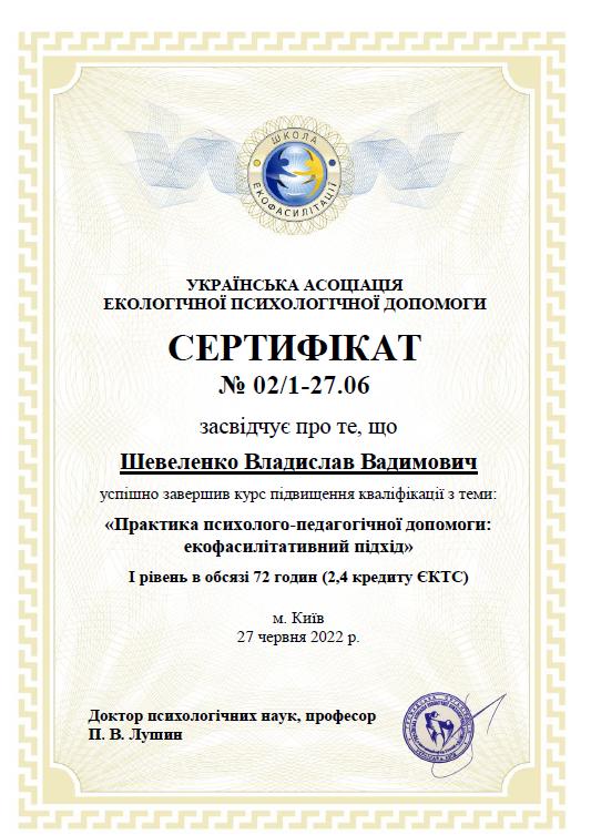 Сертифікат 4 Владислав Ше...