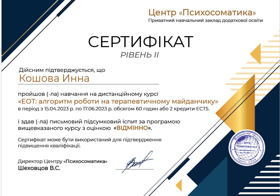 Сертифікат 4 Інна Ко...