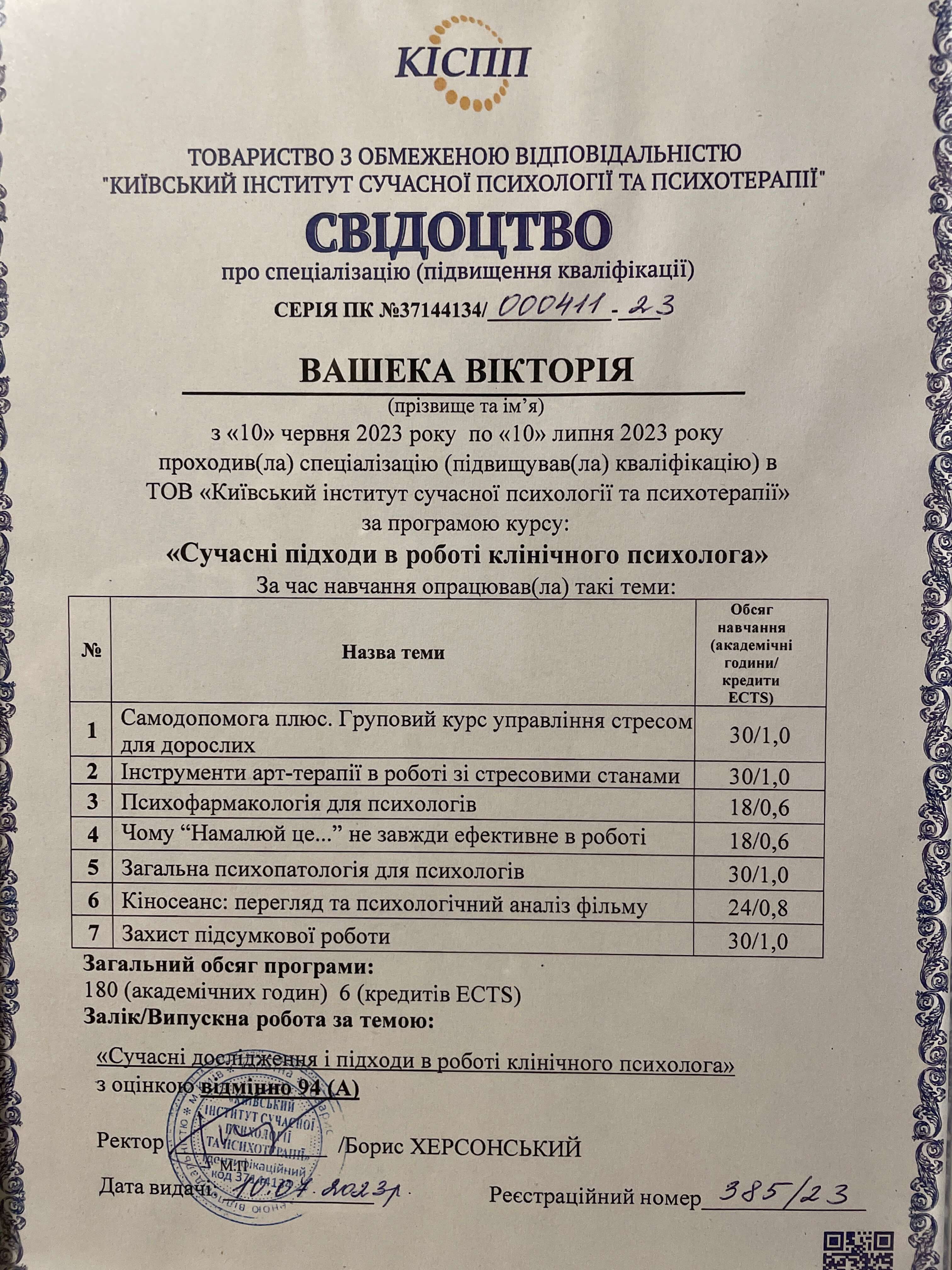 Сертификат 2 Виктория Ва...