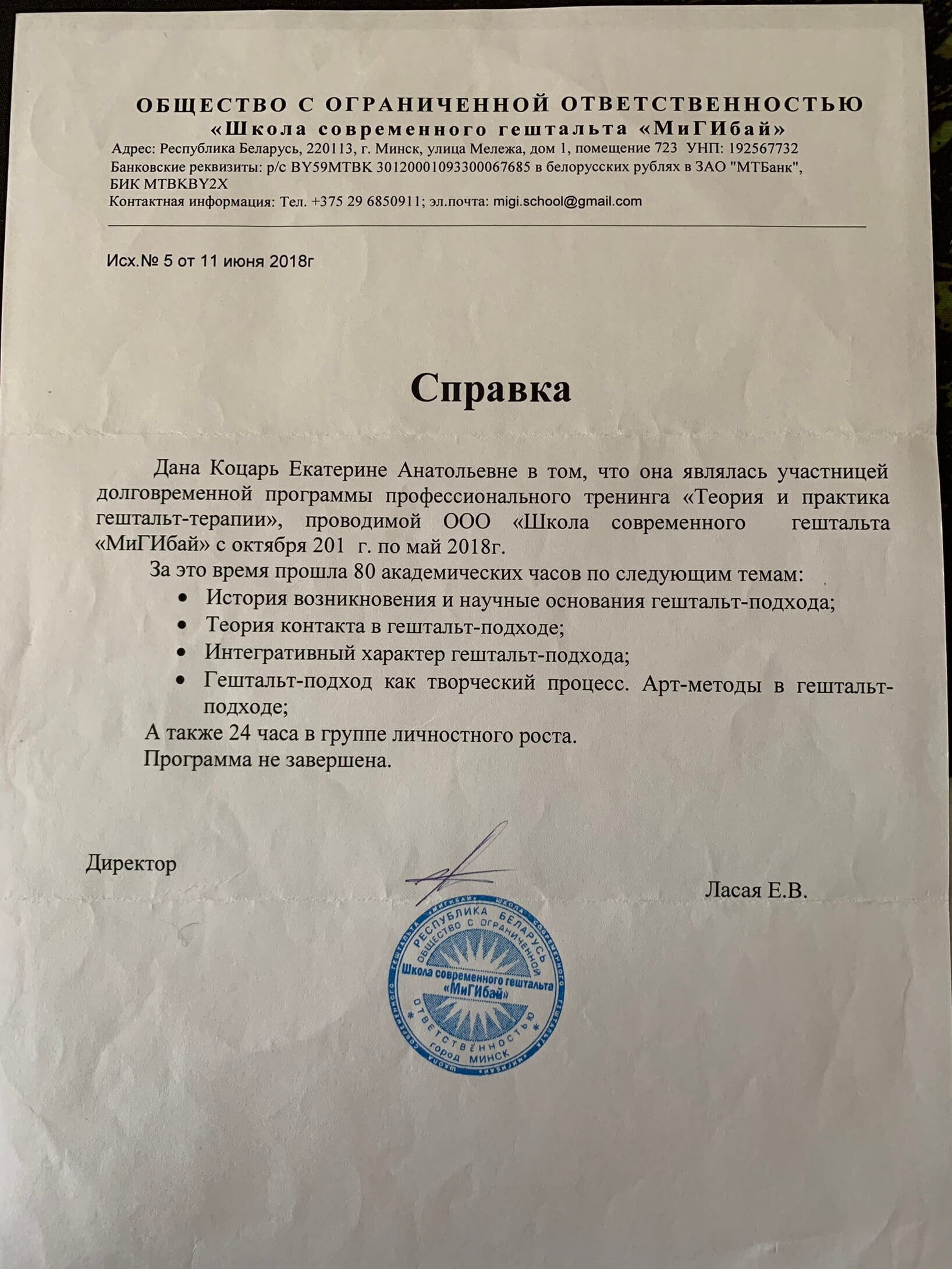 Сертификат 2 Екатерина Ко...