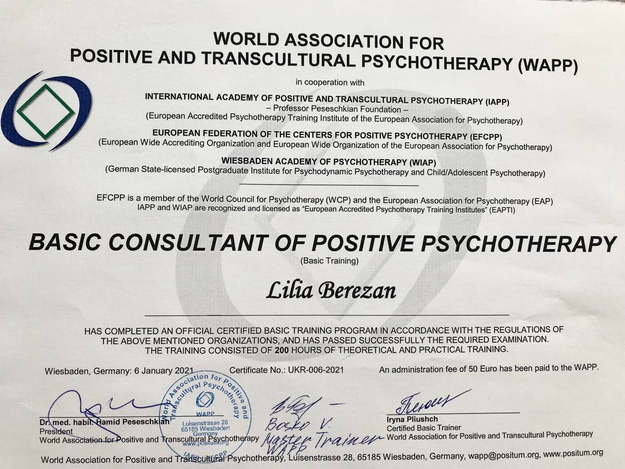 Сертификат 2 Лилия Бе...