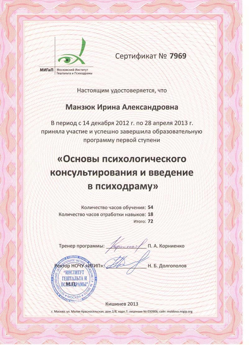 Сертифікат 5 Ірина Ма...