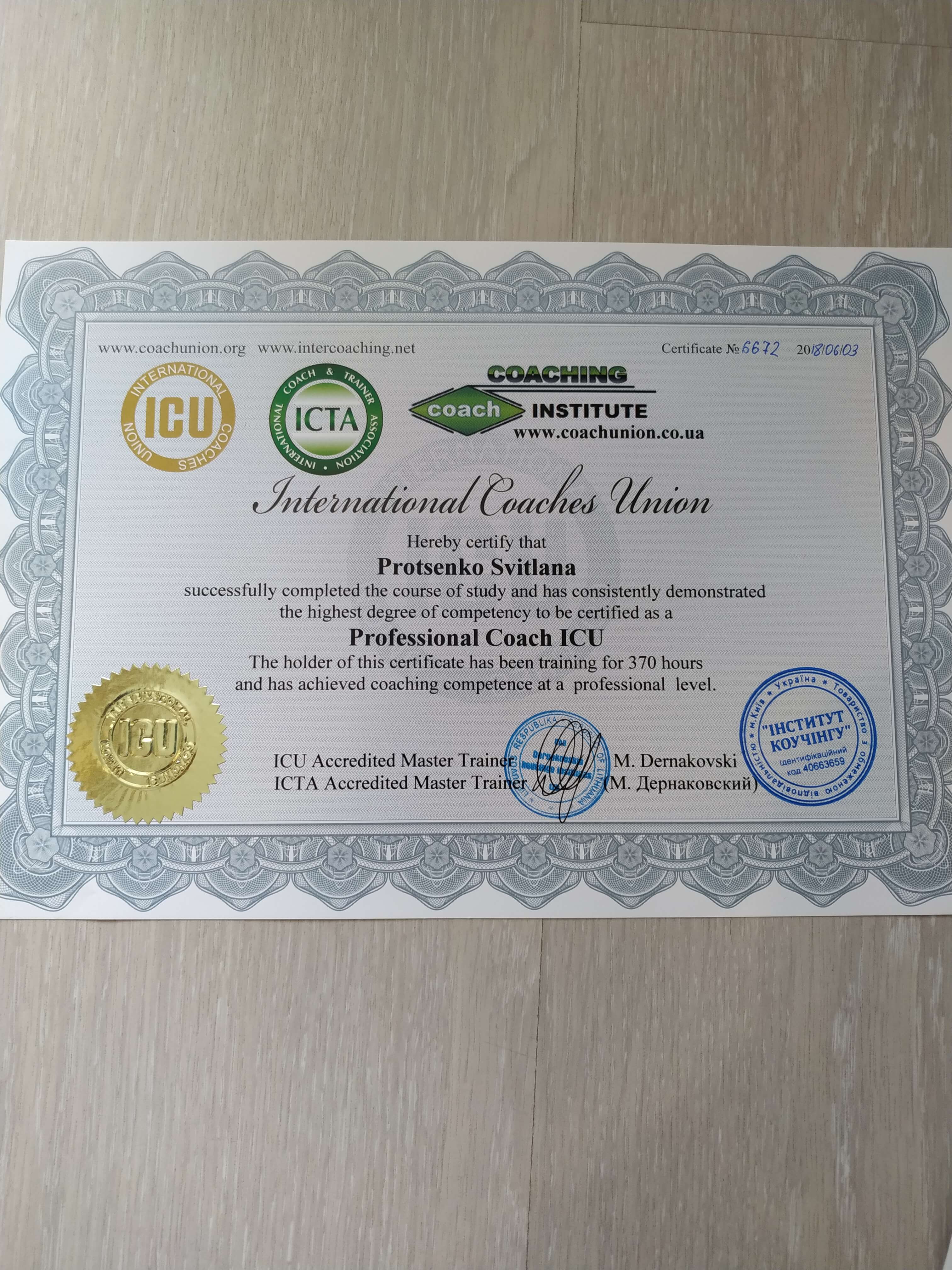 Сертификат 1 Светлана Пр...