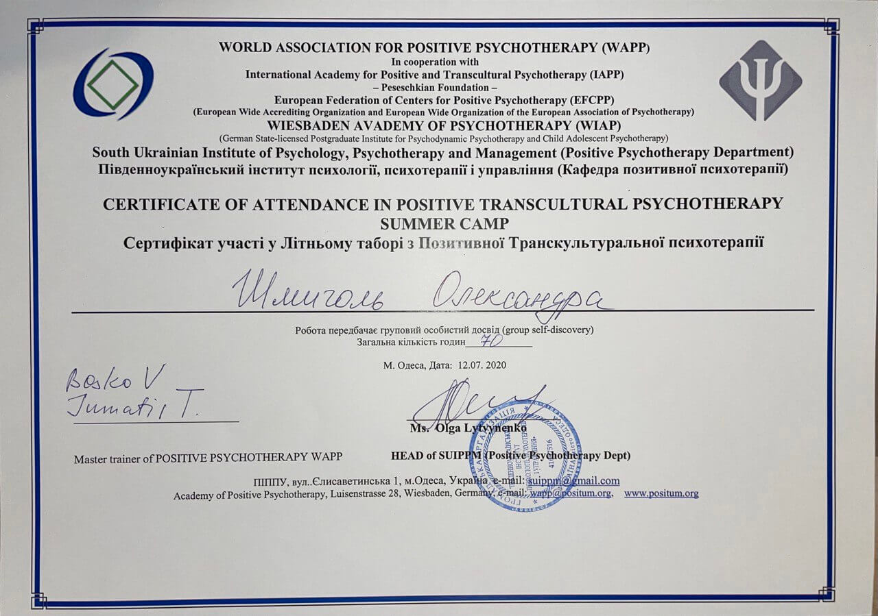 Сертификат 4 Александра Шм...