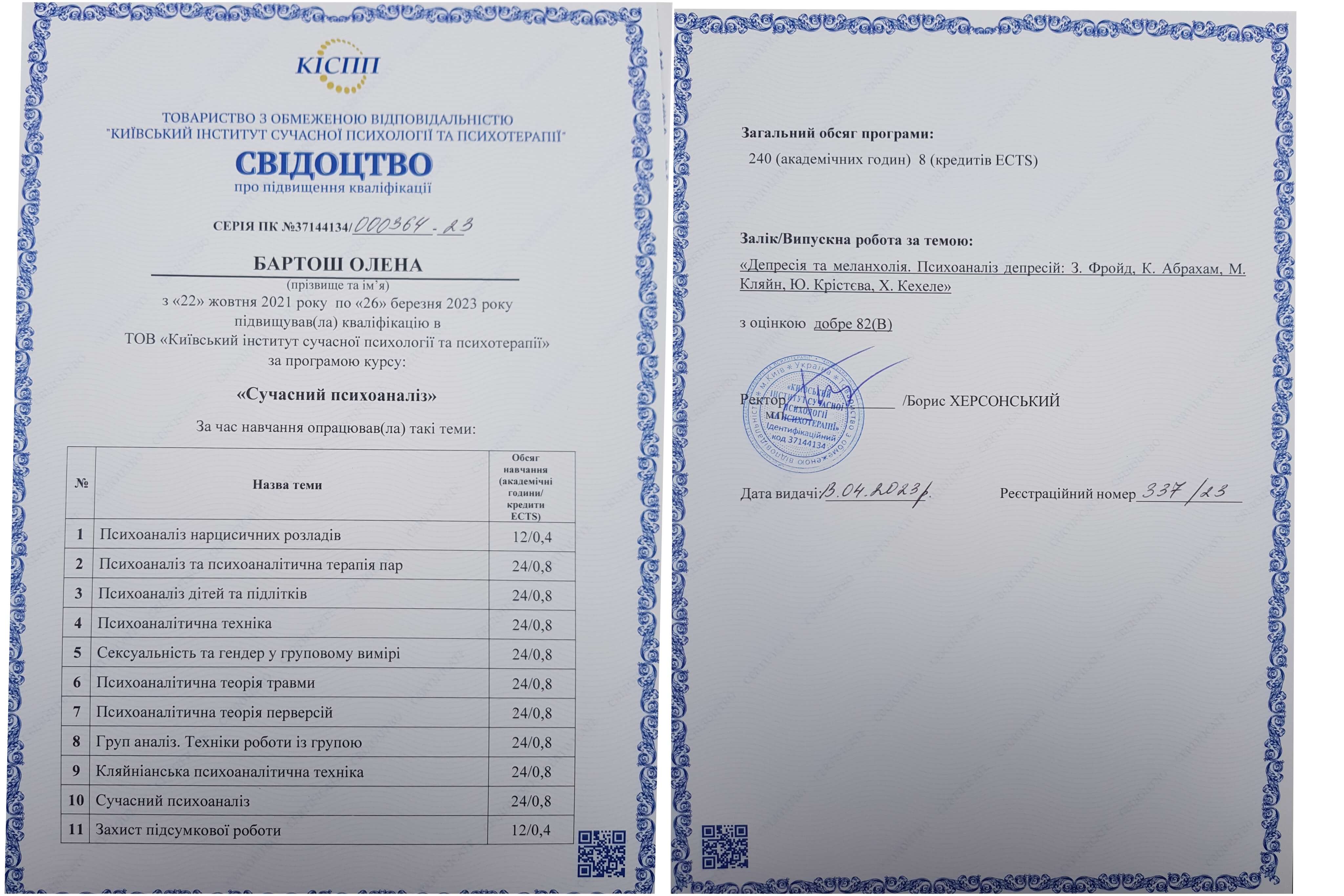 Сертифікат 3 Олена Ба...