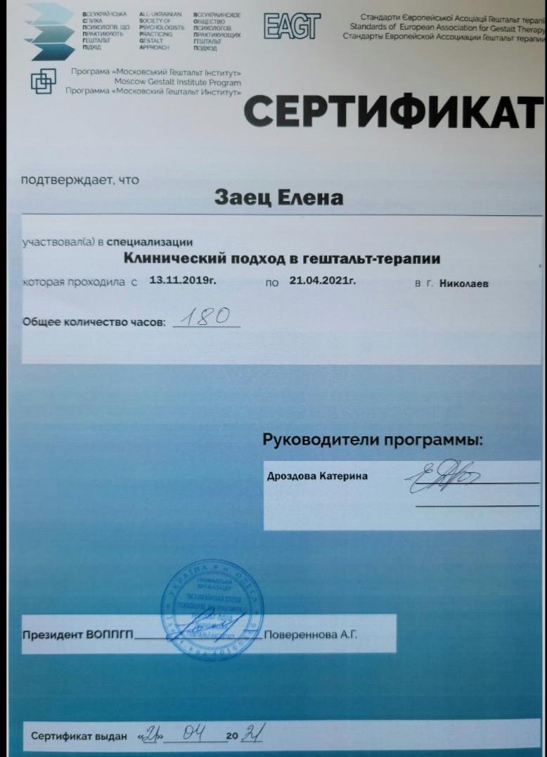 Сертификат 3 Елена За...