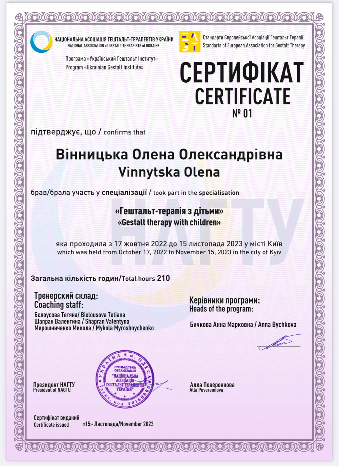 Сертифікат 2 Альона Ві...