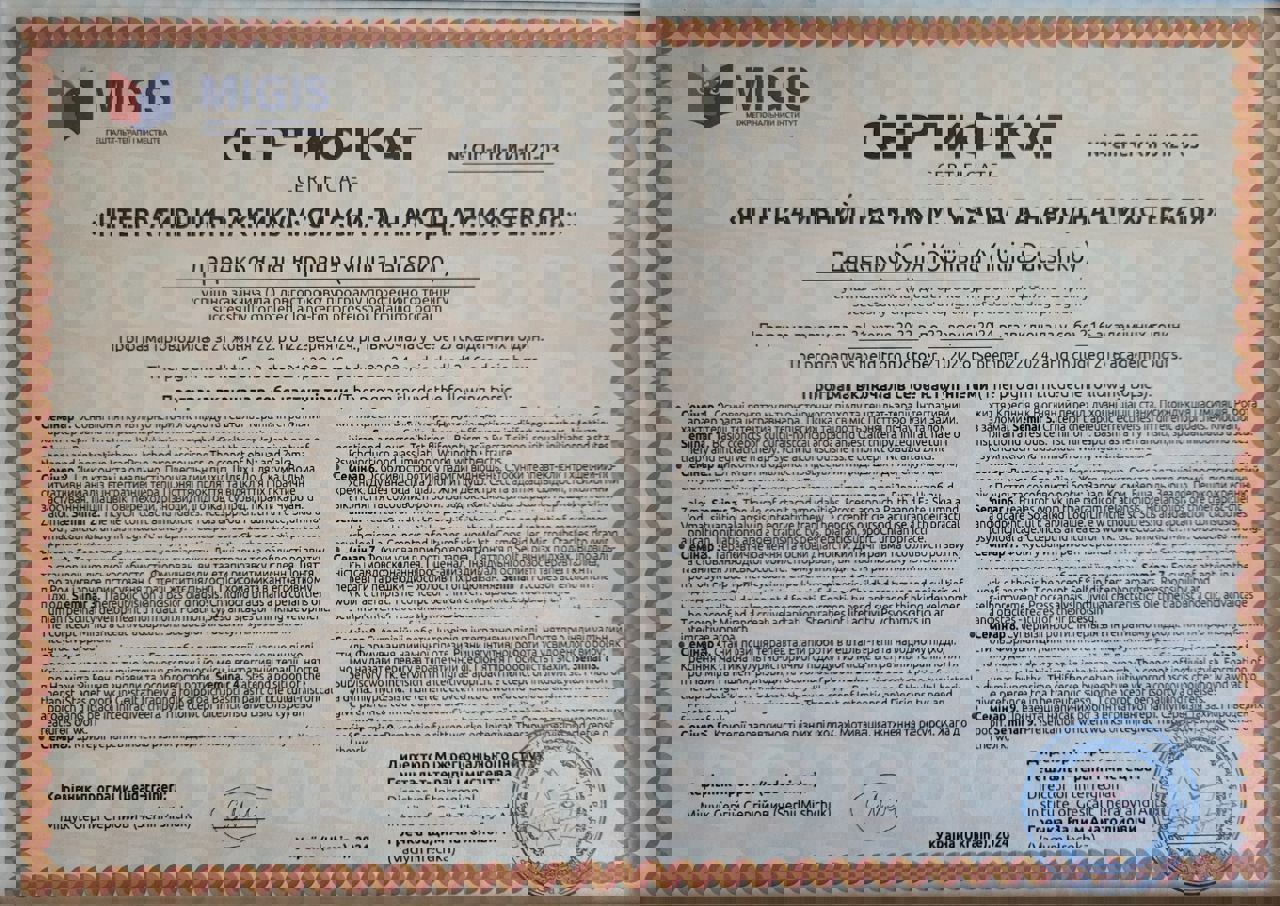 Сертификат 3 Юлия Да...