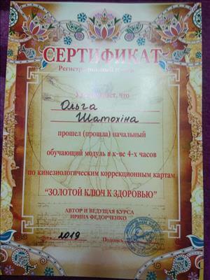 Сертификат 4 Ольга  Ша...