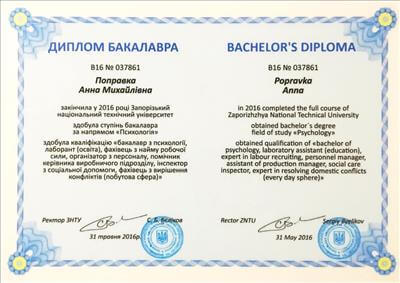 Сертифікат 5 Aнна По...