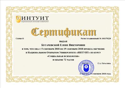 Сертифікат 5 Олена Бу...