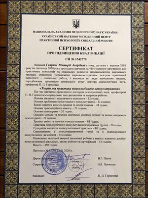 Сертифікат 2 Вікторія Га...