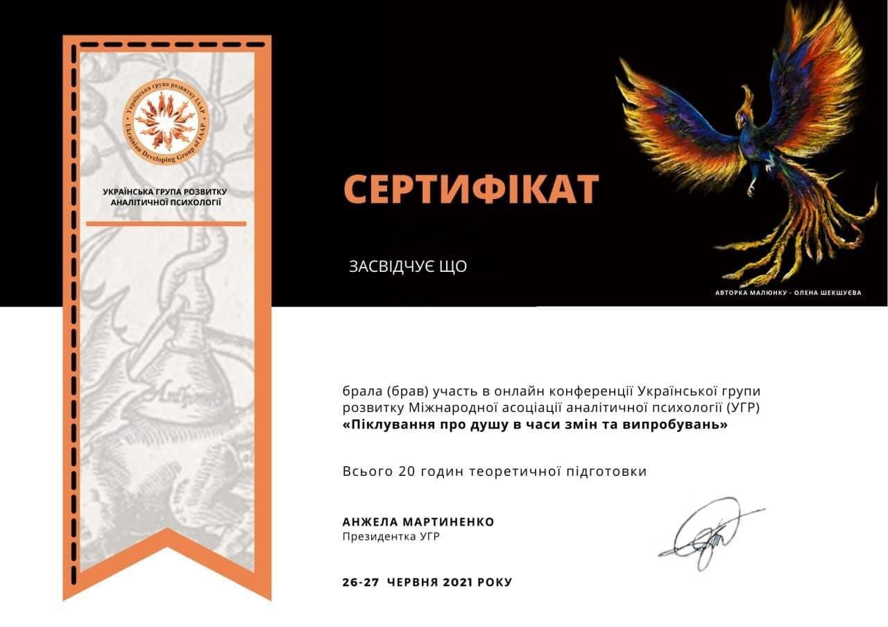 Сертифікат 5 Інна Ол...