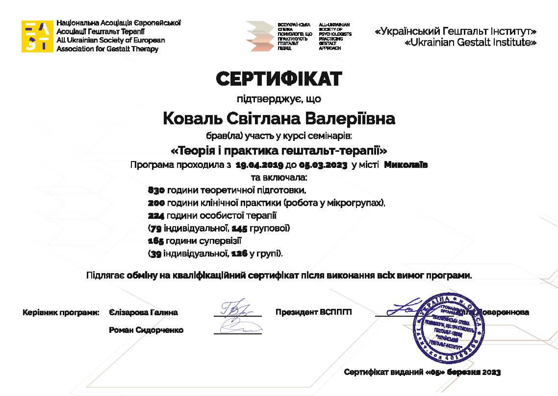 Сертификат 1 Светлана Ко...