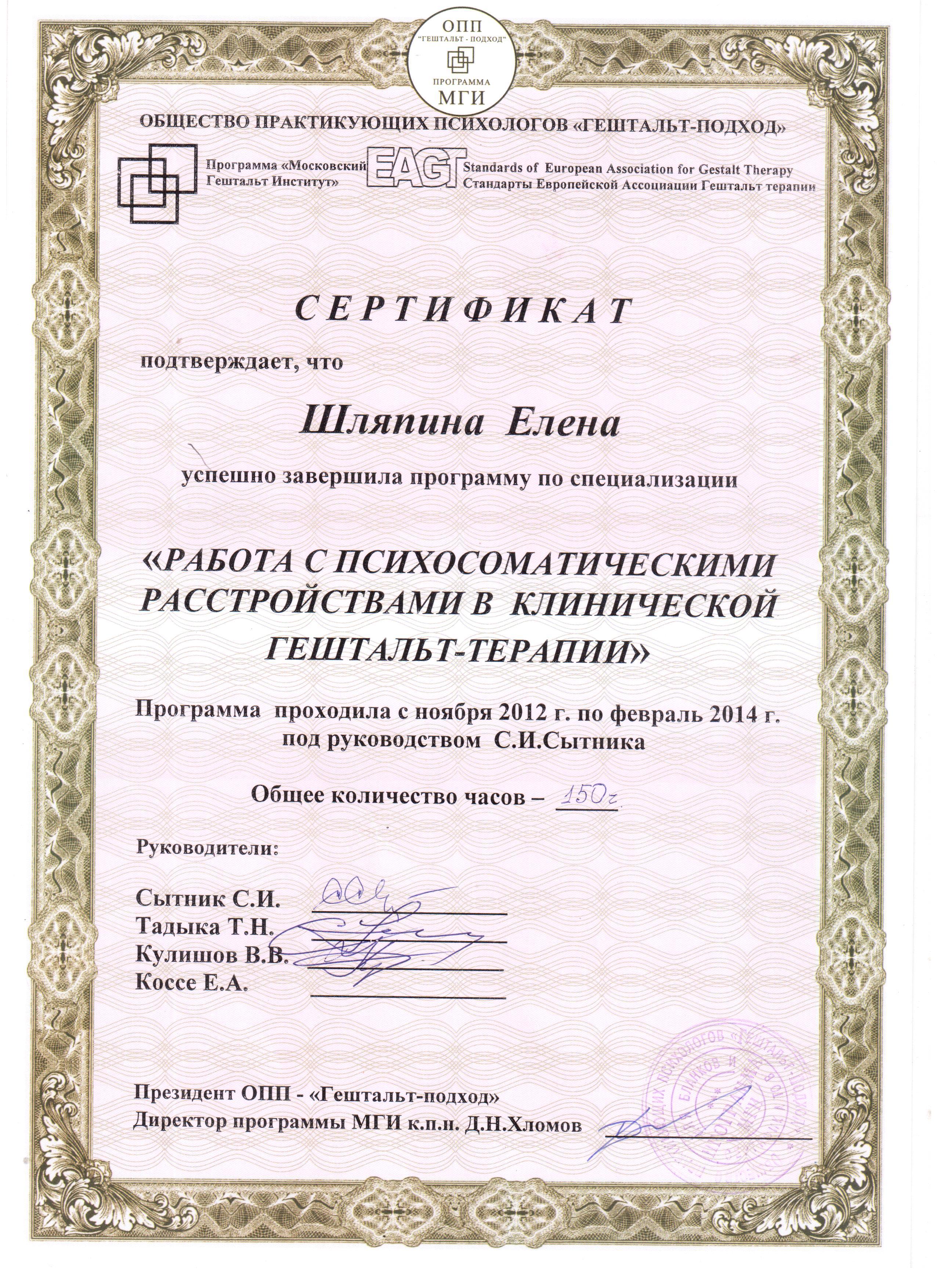 Сертификат 3 Лена Шл...