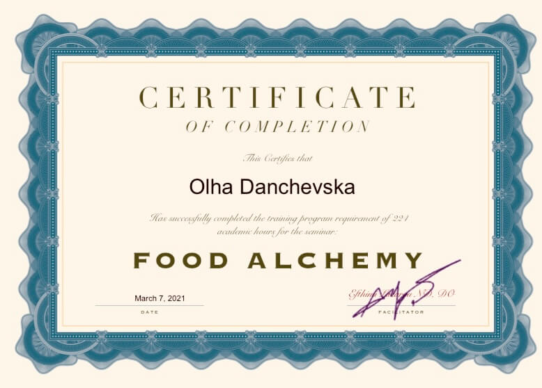 Сертификат 3 Ольга  Да...