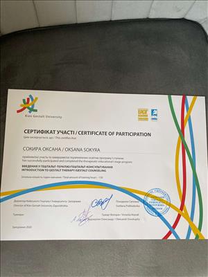 Сертификат 3 Оксана  Со...